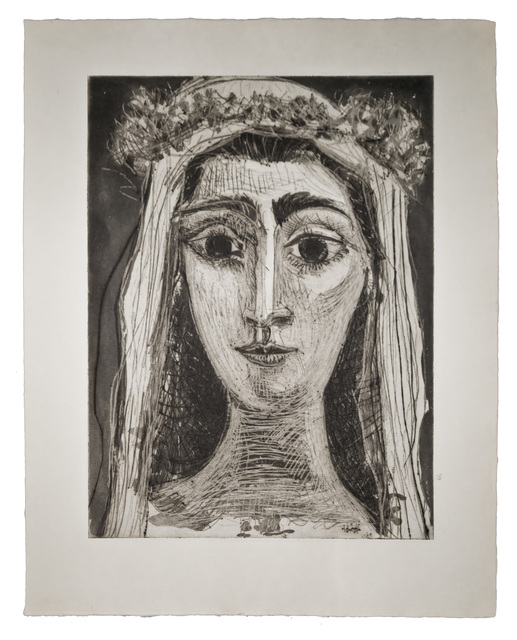 Pablo Picasso, ‘Jacqueline en Mariée, de face I (7th state of 18)’, John Szoke