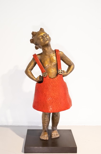 Kari Lena Flåten, ‘Little Girl’, 2020, Sculpture, Bronze, GALLERI RAMFJORD