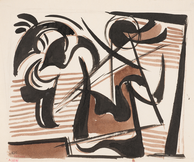 Werner Drewes, ‘Study of Ancient Warrior #108 A165A’, 1945, Aaron Payne Fine Art
