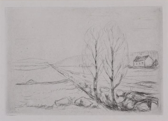 Edvard Munch, ‘Norwegian Landscape ’, 1908, Stubbs Fine Art