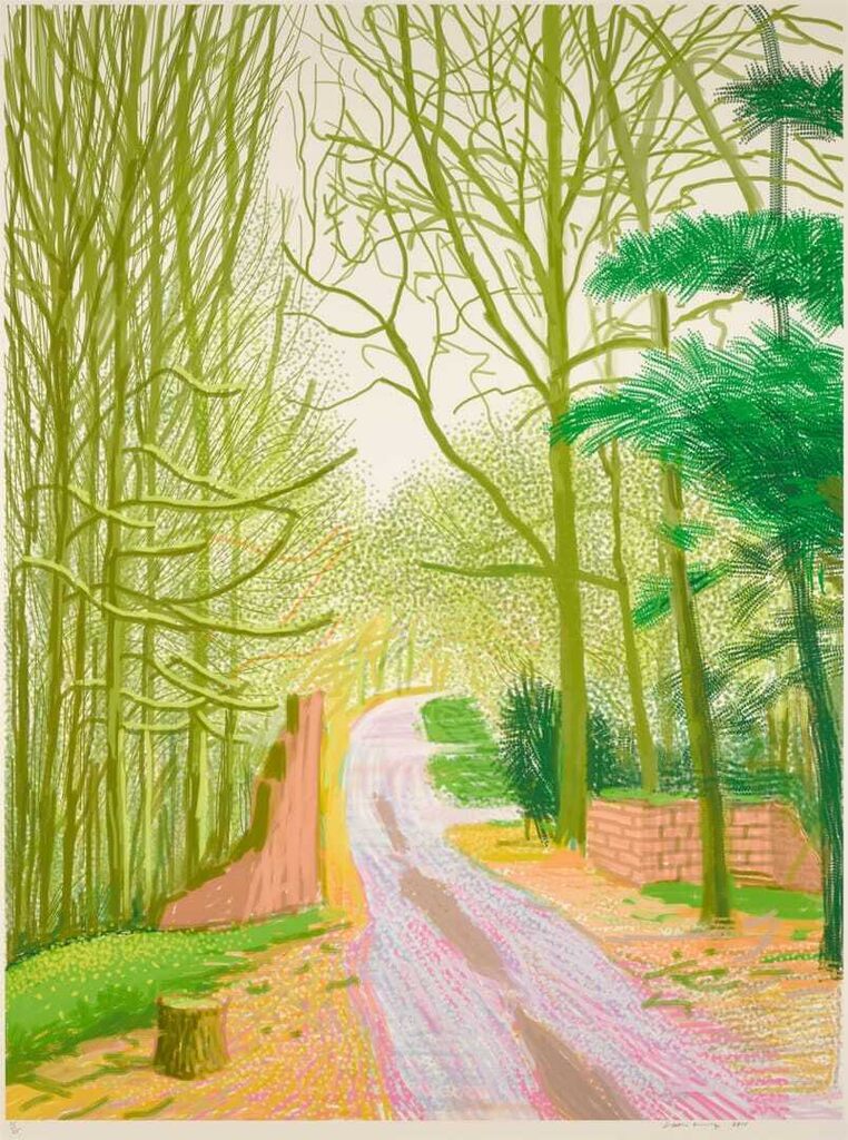 David Hockney - The Arrival of Spring in Woldgate, East Yorkshire in 2011 (twenty eleven) - 30 March
