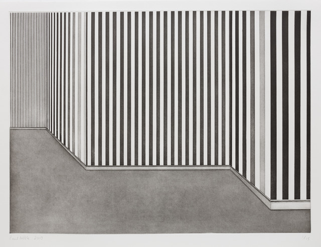 Paul Noble, ‘Room with Wallpaper 4’, 2019, Print, From a set of four hard ground etchings with aquatint, roulette wheel, drypoint and burnisher on Hahnemühle Etching 300gsm, Cristea Roberts Gallery