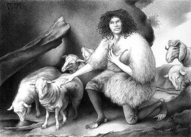 James Mundie, ‘The Wild Man Tending His Flock’, Stanek Gallery