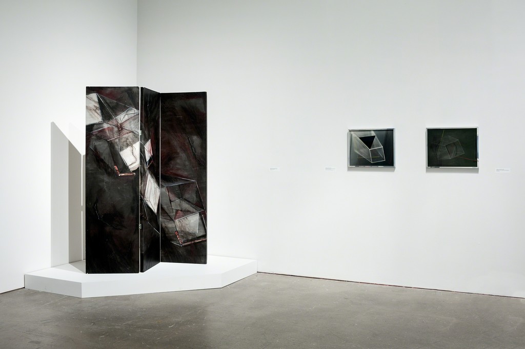 Barbara Kasten: Stages, 2015, installation view, Institute of Contemporary Art, University of Pennsylvania. Photo: Constance Mensh. Barbara Kasten: Stages, 2015, installation view, Institute of Contemporary Art, University of Pennsylvania. Photo: Constance Mensh.