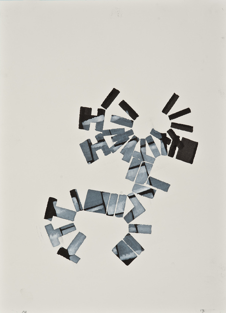 Chuck Holtzman, ‘896’, 2013, Drawing, Collage or other Work on Paper, Ink and opaque watercolor on paper, Clark Gallery