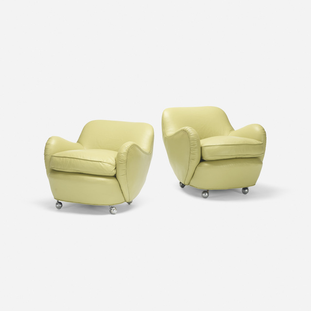 Vladimir Kagan, ‘Barrel lounge chairs model 100A, pair’, 1950, Rago/Wright