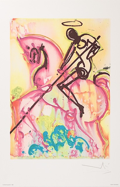 Salvador Dalí, ‘Saint-Georges’, 1983, Print, Lithograph on Vélin d'Arches Paper, Art Lithographies