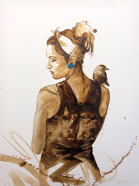 MineWill, ‘Lady’s coffee 4’, 2019, Galerie Libre Est L'Art
