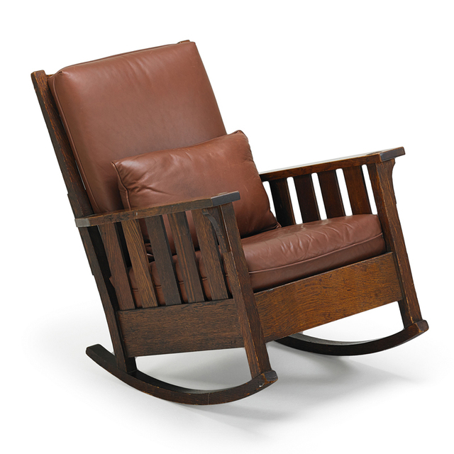 Gustav Stickley, ‘Rocking Chair, Eastwood, NY’, ca. 1905, Rago/Wright