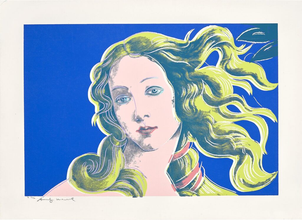 Andy Warhol - Details of Renaissance Paintings (Sandro Botticelli, Birth of Venus, 1482) (see F. & S. 316-319)
