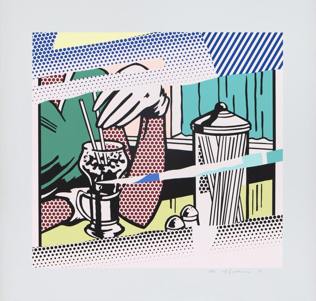 Roy Lichtenstein - Reflections on Soda Fountain (Corlett 257; RLCR 4074)