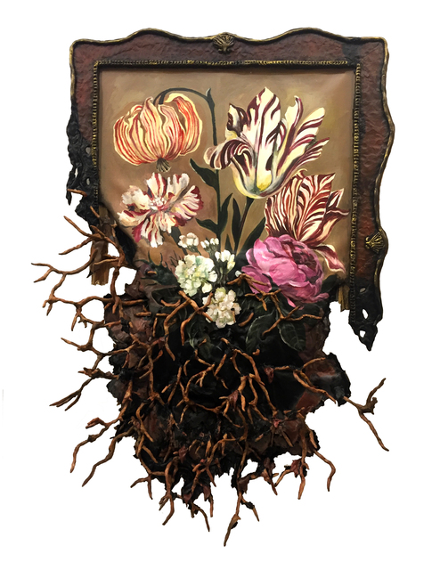 Valerie Hegarty, ‘Flowers with Roots Elegy’, 2019, Burning in Water