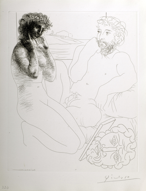 Pablo Picasso, ‘Sculpteur et Modele Agenouille’, 1933, Odon Wagner Gallery