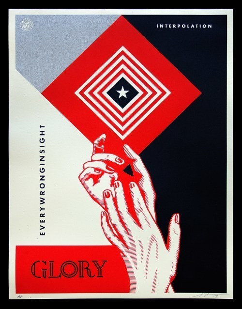 Shepard Fairey (OBEY), ‘Interpolation White Black’, 2014, AYNAC Gallery