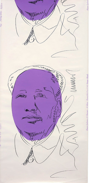Andy Warhol, ‘Mao (wallpaper)’, 1974, Print, Screenprint on wallpaper, JF Fine Arts & Verosa