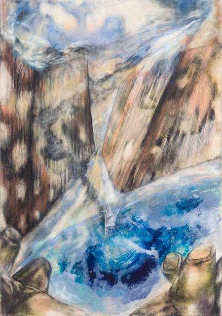 Magdalena West, ‘Spaltklang’, 2013-2014, Painting, Ölfarben-,Terpentingemisch, Kohle, Wachsemulsion, Pastellkreide, Ölfarbe auf Leinwand, galerie burster