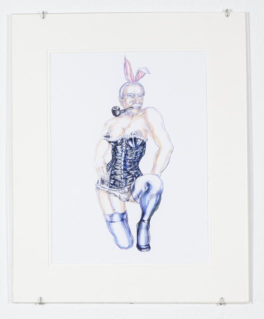 Margaret Harrison, ‘He's Only a Bunny Boy But He's Quite Nice Really’, 2011, Print, Giclee print based on a drawing stolen in 1971, Ronald Feldman Gallery