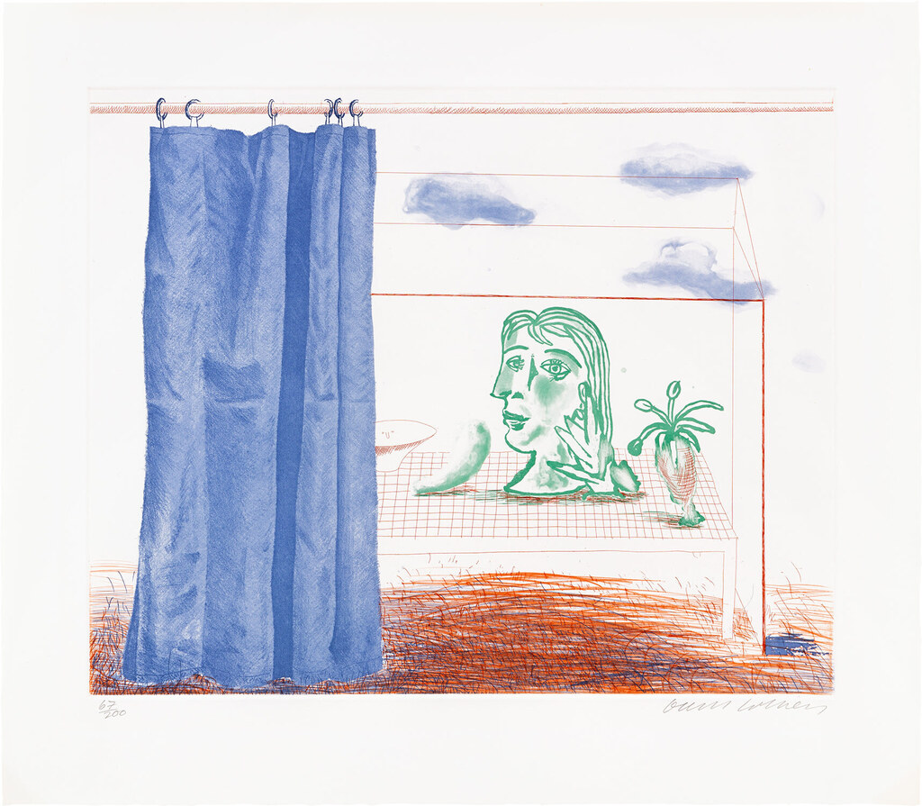 David Hockney - What is This Picasso?, plate 20 from The Blue Guitar (S.A.C. 218, M.C.A.T. 197)