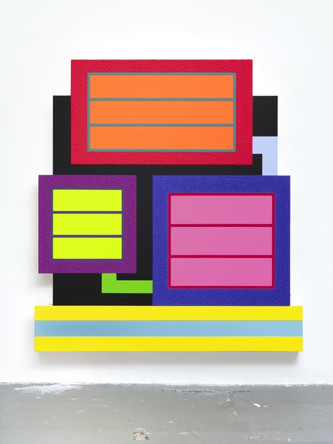Peter Halley, ‘Force of Nature’, 2020, Painting, Acrylic fluorescent acrylic and Roll-a-Tex on canvas, MARUANI MERCIER GALLERY