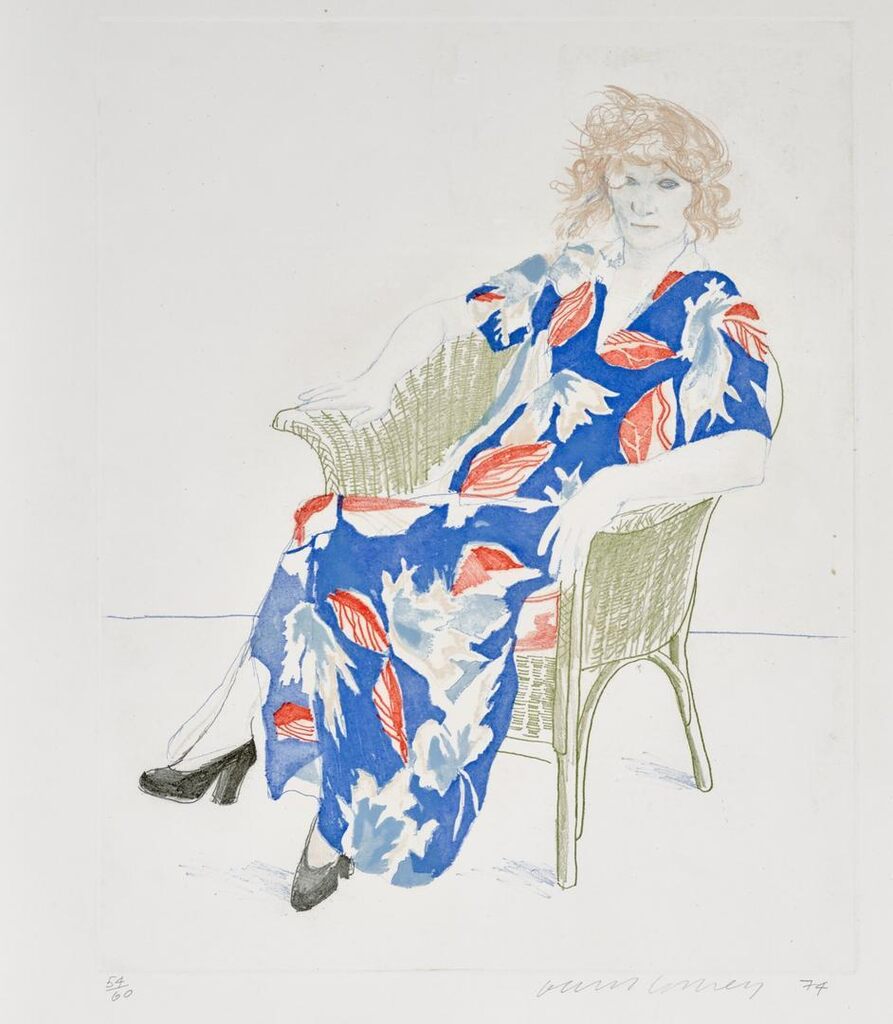 David Hockney - Celia in a Wicker Chair