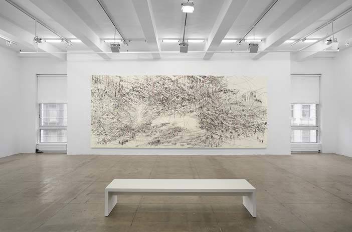 Julie Mehretu, LIMINAL SQUARED, Installation View, Marian Goodman Gallery, New York, May 11 - June 22, 2013 Julie Mehretu, LIMINAL SQUARED, Installation View, Marian Goodman Gallery, New York, May 11 - June 22, 2013