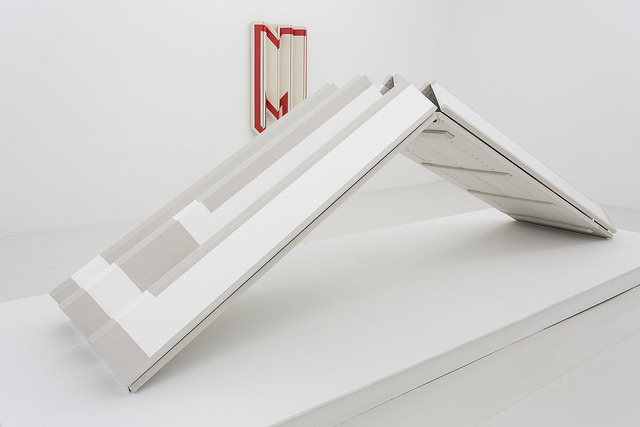 Robert William Moreland, ‘Untitled Seven’, 2016, Painting, Paint and drop cloth on wood with tacks and leather hinges, The Hole