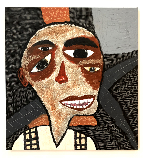 David "Mr. StarCity" White, ‘Five Score Years Ago’, 2019, Mixed Media, Acrylic, oil sticks, charcoal, pumice gel on canvas, MoAD Benefit Auction