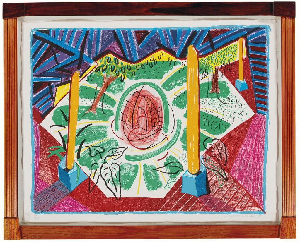 David Hockney - Views of Hotel Well II, from Moving Focus