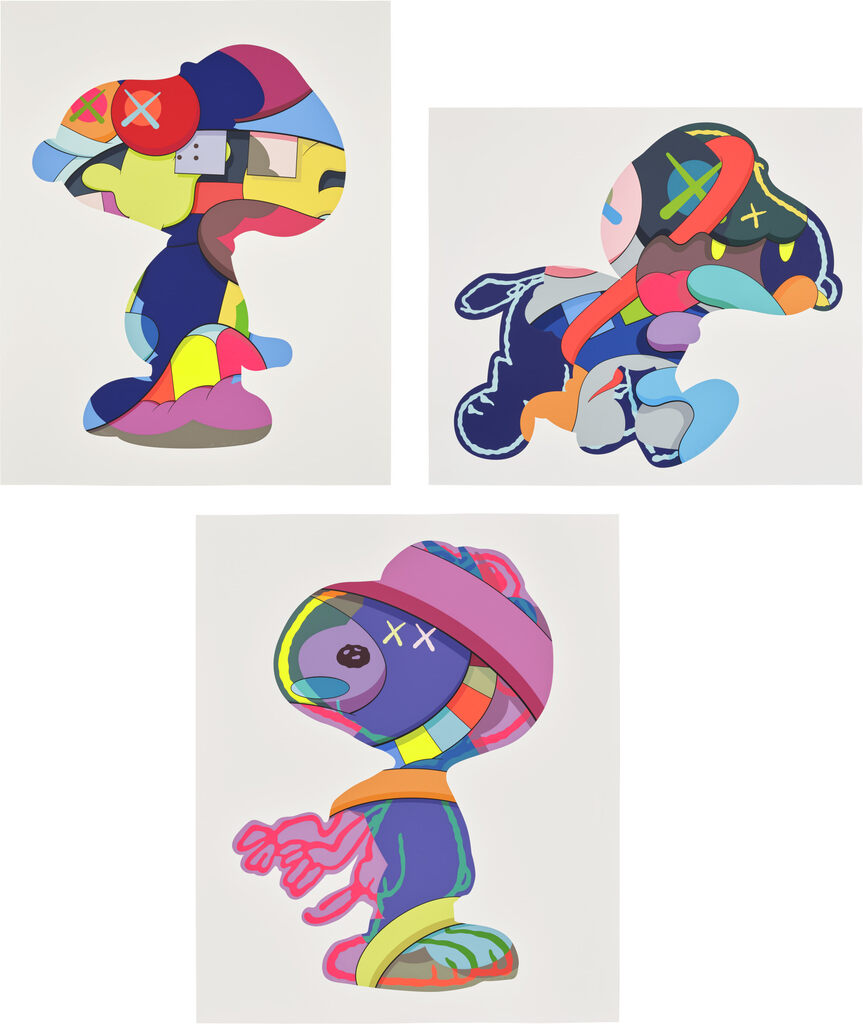 KAWS - NO ONE'S HOME; STAY STEADY; and THE THINGS THAT COMFORT