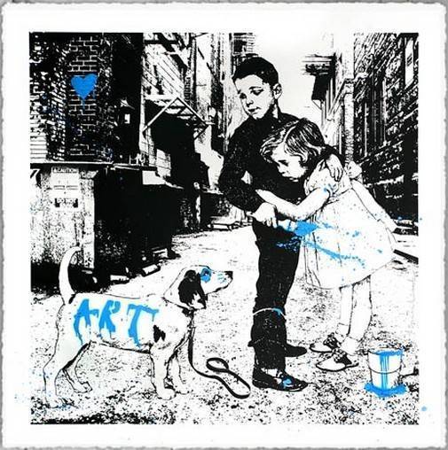 Mr. Brainwash, ‘PUP ART (BLUE)’, 2012, Marcel Katz Art