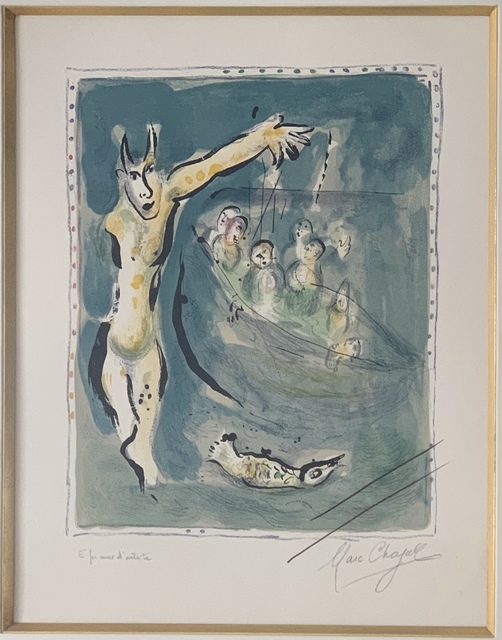 Marc Chagall, ‘Près des eaux d'Aulis blanches de remous quand les voiles carguées’, 1967, Puccio Fine Art