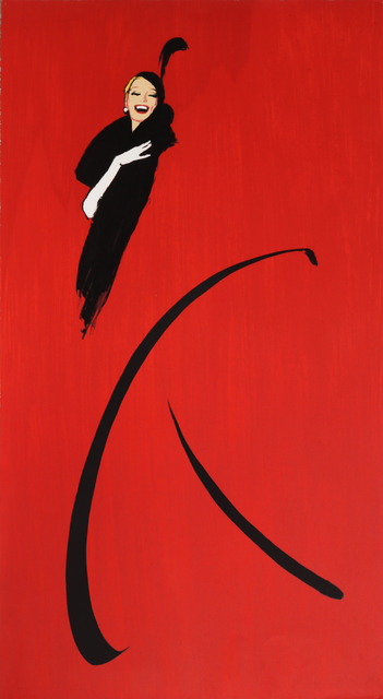René Gruau, ‘Woman in Black Dress’, ca. 1970, Print, Lithograph, RoGallery