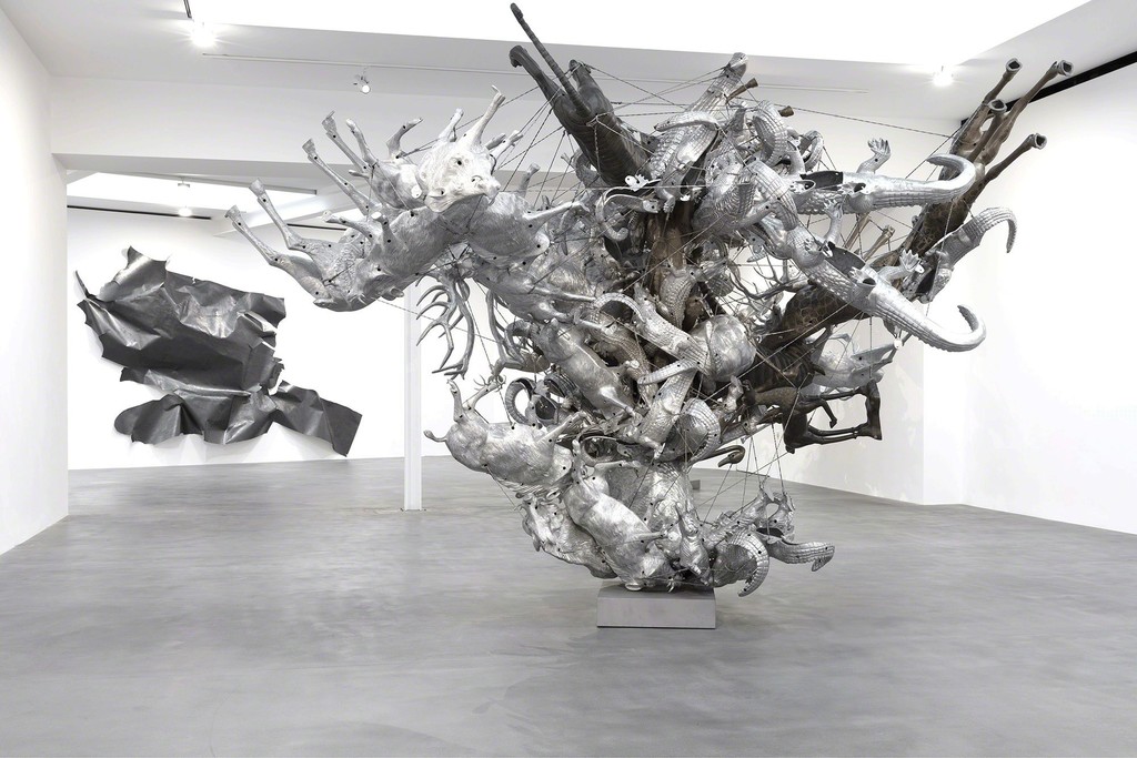 Installation view of "Nancy Rubins: Diversifolia"at Gagosian Britannia Street, London. Artworks © Nancy Rubins. Photo by Lucy Dawkins. Courtesy Gagosian. Installation view of "Nancy Rubins: Diversifolia"at Gagosian Britannia Street, London. Artworks © Nancy Rubins. Photo by Lucy Dawkins. Courtesy Gagosian.