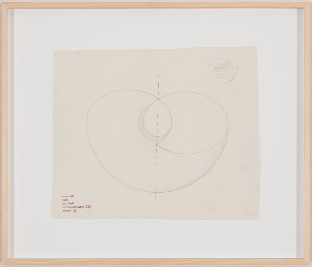 Max Bill, ‘Entwurf zu einer Plastik’, Ende 1940er, Drawing, Collage or other Work on Paper, Pencil on tracing paper, Galerie Knoell, Basel