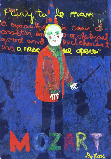 DeLoss McGraw, ‘Mozart’, 2020, Painting, Gouache on Paper, M.A. Doran Gallery