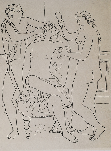 Pablo Picasso, ‘La Couronne De Fleurs (The Flower Crown), 1949 Limited edition Lithogrph by Pablo Picasso’, 1949, White Cross