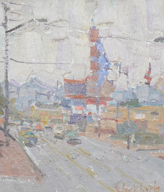 Kevin Weckbach, ‘Hotel Motel’, 2002, Painting, Oil on board, Shain Gallery