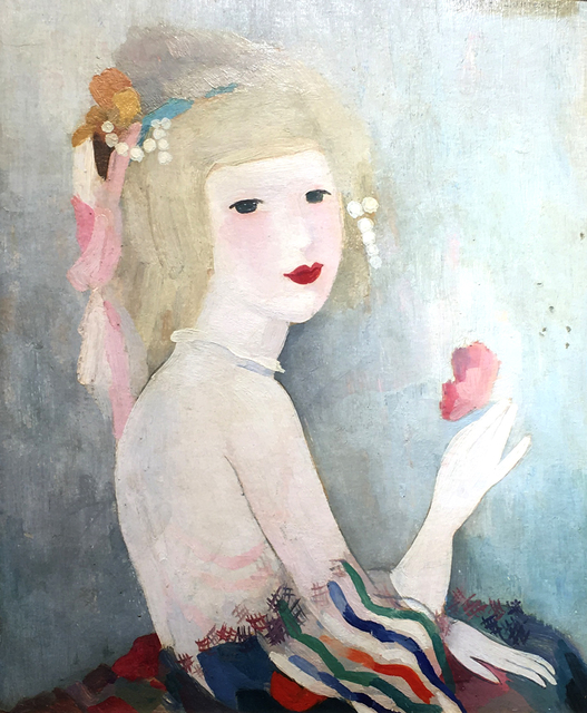 Marie Laurencin, ‘Portrait de Jeune Femme’, 1883-1956, Painting, Oil on Board, Kings Gallery