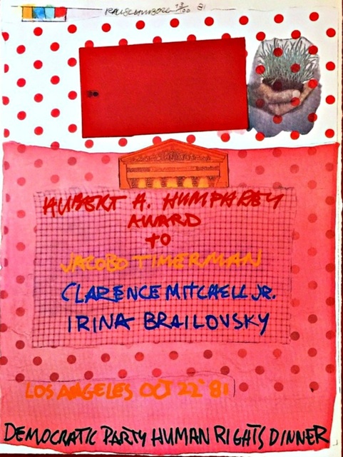 Robert Rauschenberg, ‘Democratic Party Human Rights Dinner’, 1981, Alpha 137 Gallery Auction