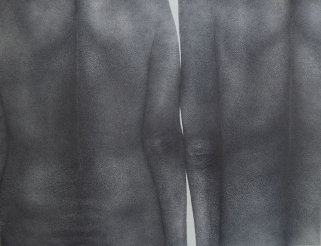 Diana Quinby, ‘Couple de dos III’, 2020, Drawing, Collage or other Work on Paper, Crayon graphite sur papier, Galerie Arnaud Lefebvre