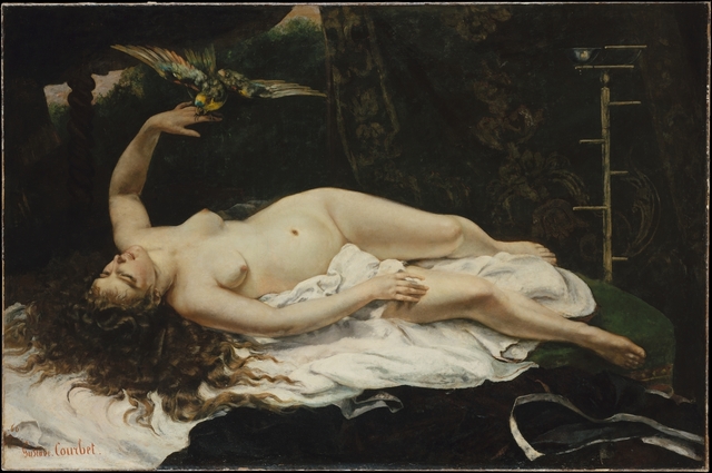 Gustave Courbet, ‘Woman with a Parrot’, 1866, The Metropolitan Museum of Art