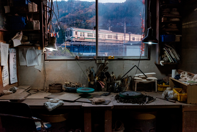 George Nobechi, ‘Rural Train at Dusk, The Potter of Yamadera’s Studio ’, 2016, Patricia Conde Galería