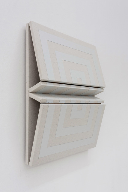 Robert William Moreland, ‘Untitled Eleven’, 2016, Painting, Paint and drop cloth on wood with tacks and leather hinges, The Hole
