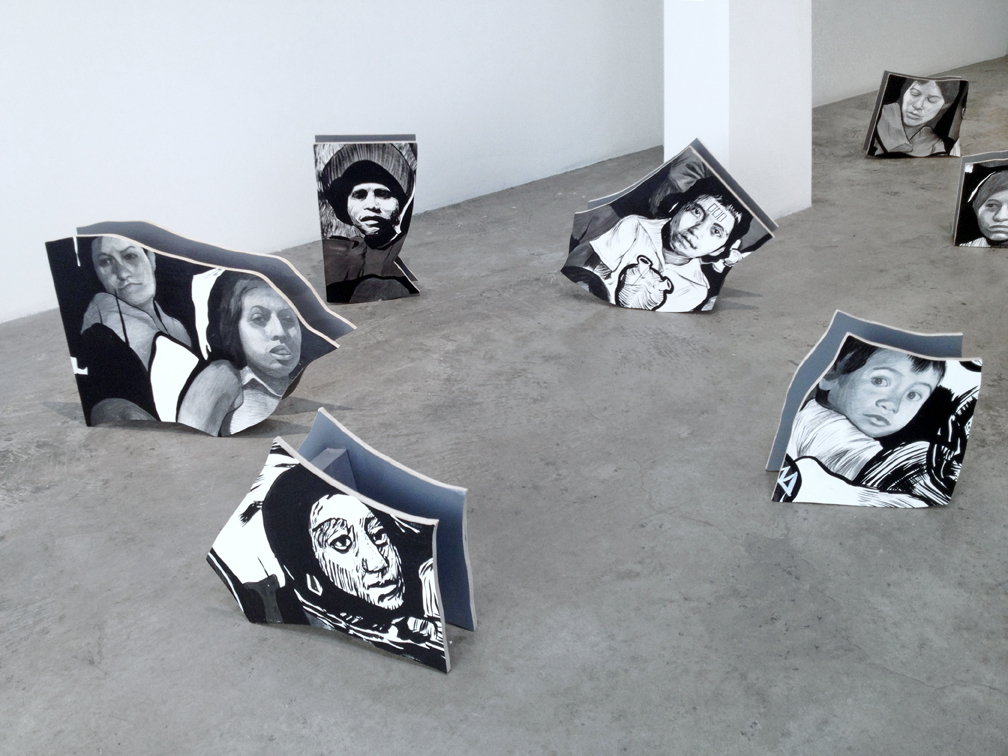 Hugo Crosthwaite "Shattered Mural" installation Hugo Crosthwaite "Shattered Mural" installation