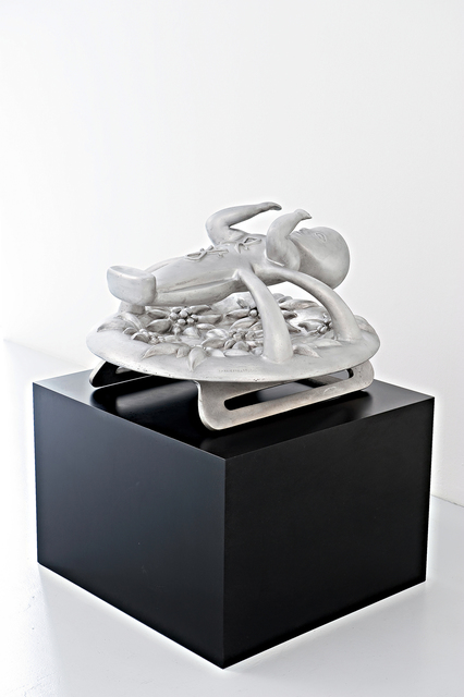 Bruno Gironcoli, ‘Baby on Edelweiss’, 2007, Sculpture, Aluminium cast, Galerie Krinzinger