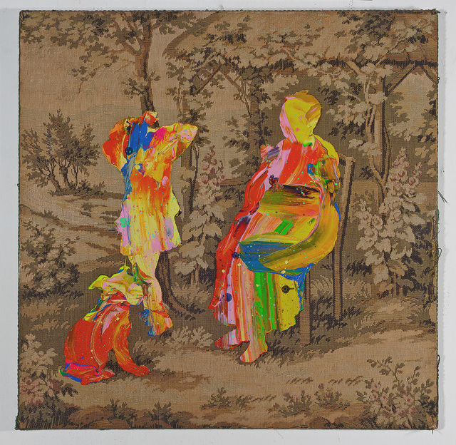 Bruno Miguel, ‘Pictorial Affective Relations II’, 2018, Painting, Acrylic, spray paint on Gobelin, Sapar Contemporary