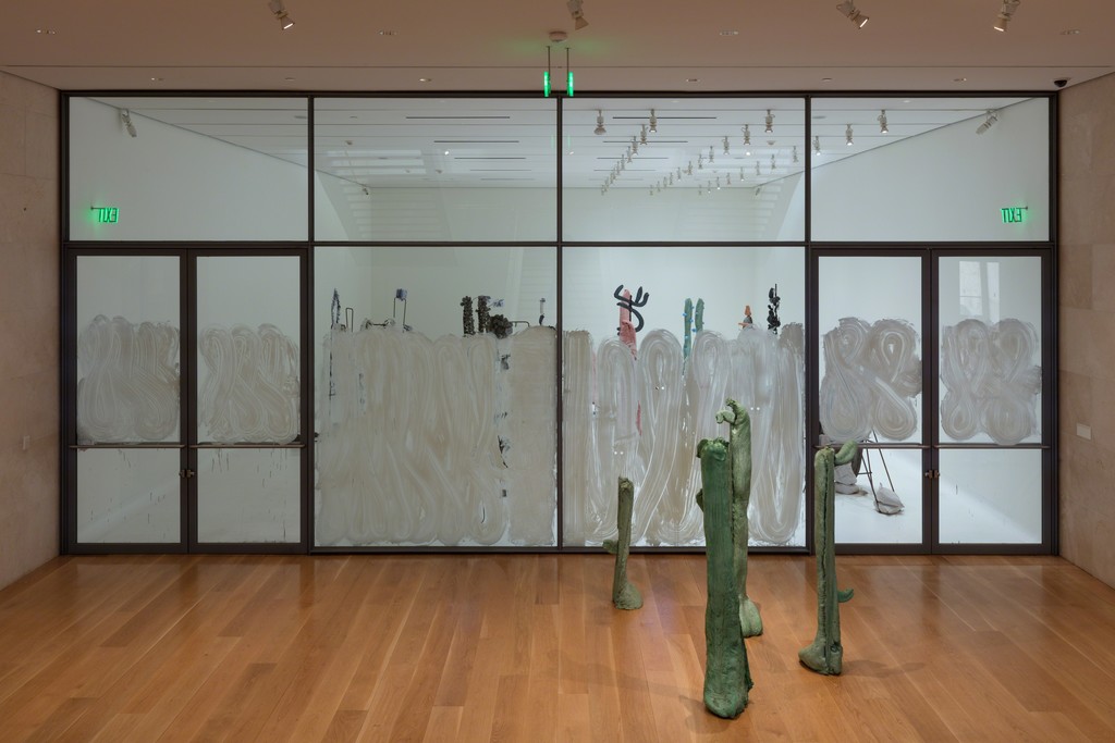Installation view, Sightings: Michael Dean, Lost True Leaves, Nasher Sculpture Center, Photo: Kevin Todora. Installation view, Sightings: Michael Dean, Lost True Leaves, Nasher Sculpture Center, Photo: Kevin Todora.
