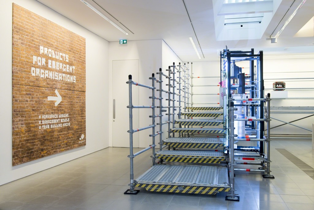 "Simon Denny: Products for Organising.” Installation view, Serpentine Sackler Gallery. 25 November 2015 - 14 February 2016. Photograph © 2015 readsreads.info "Simon Denny: Products for Organising.” Installation view, Serpentine Sackler Gallery. 25 November 2015 - 14 February 2016. Photograph © 2015 readsreads.info