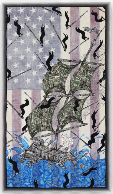 Andrew Schoultz, ‘Flag Ship (Blown Sails)’, 2014, Hosfelt Gallery