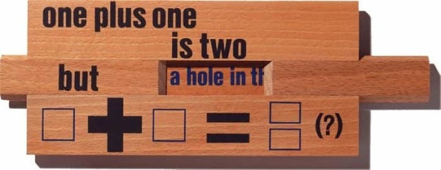 Lawrence Weiner, ‘One Plus One is Two (English)’, 1991, artrepublic